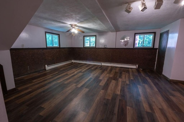 8 Adams Rd, Hubbardston, MA 01452 - bonus room featuring wood finished floors, ceiling fan, wainscoting, baseboard heating, and a baseboard heating unit