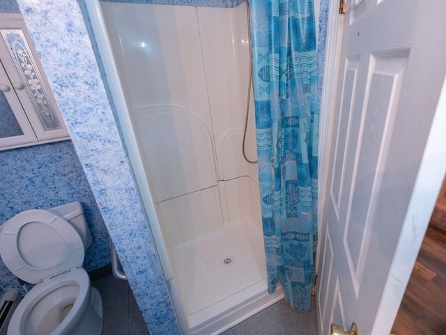 8 Adams Rd, Hubbardston, MA 01452 - bathroom with a stall shower and toilet