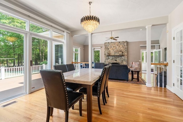 14 Sandpiper Hl, Sharon, MA 02067 - dining room with plenty of natural light, light wood-style floors, and ceiling fan