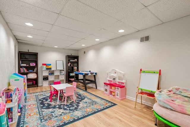 14 Sandpiper Hl, Sharon, MA 02067 - rec room featuring wood finished floors, recessed lighting, and a drop ceiling
