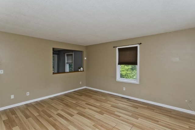 52 Marmon Ct, Springfield, MA 01129 - unfurnished room with light wood-type flooring, baseboards, and a textured ceiling
