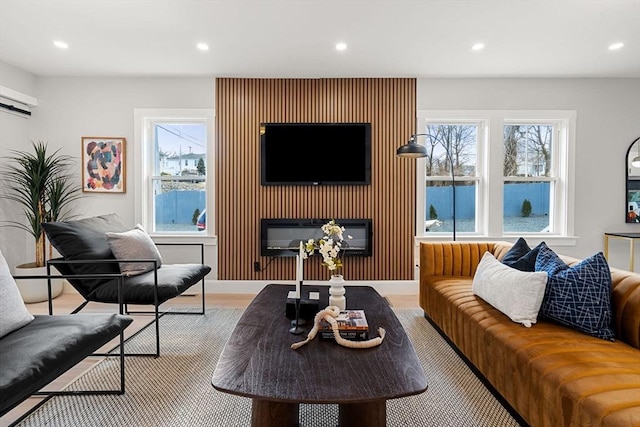 living room with a wealth of natural light