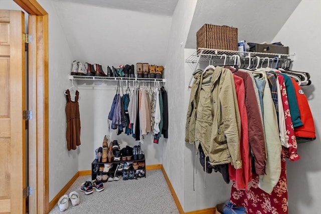 76 Woobly Rd, Bolton, MA 01740 - walk in closet with carpet flooring and lofted ceiling