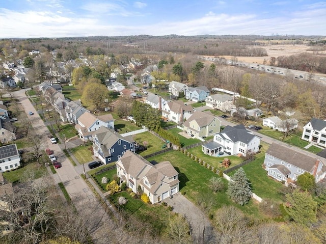 50 Sterling Rd, Needham, MA 02492 - aerial view of property and surrounding area featuring nearby suburban area