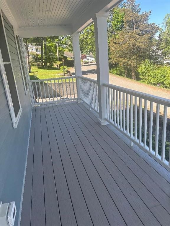 77 Lake Shore Dr, Weymouth, MA 02189 - view of wooden porch