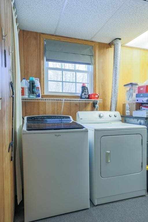 laundry area with washer and dryer