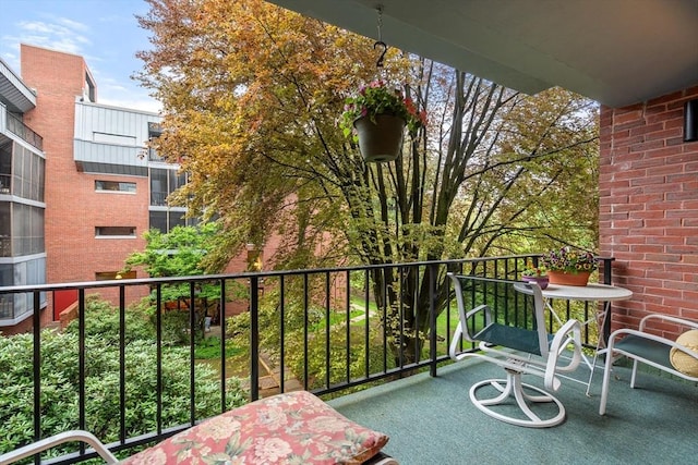 view of balcony
