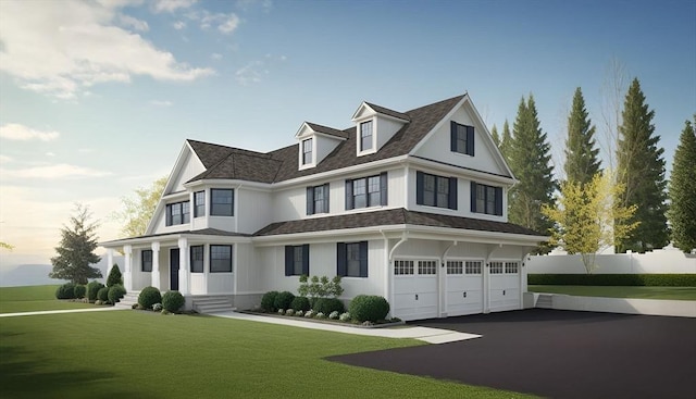 6 Meadow Rd, Bolton, MA 01740 - view of front of property featuring a garage, asphalt driveway, and a porch