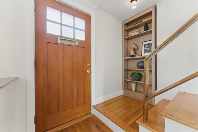 90 Woodland Rd, Malden, MA 02148 - entrance foyer with wood finished floors and baseboards