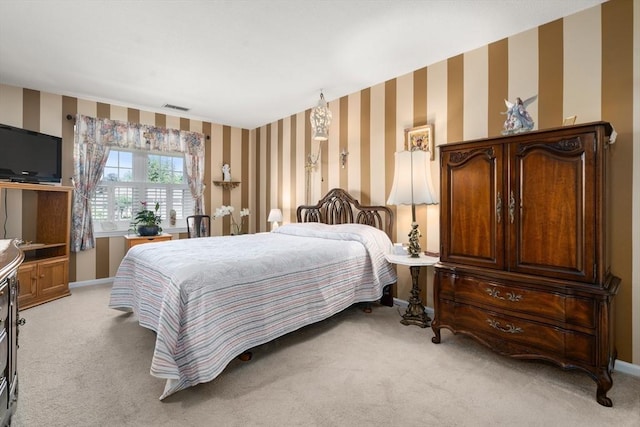 84 Chapin Greene Unit 84, Ludlow, MA 01056 - bedroom with wallpapered walls and light colored carpet