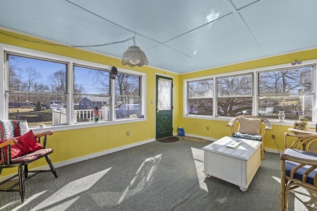 view of sunroom