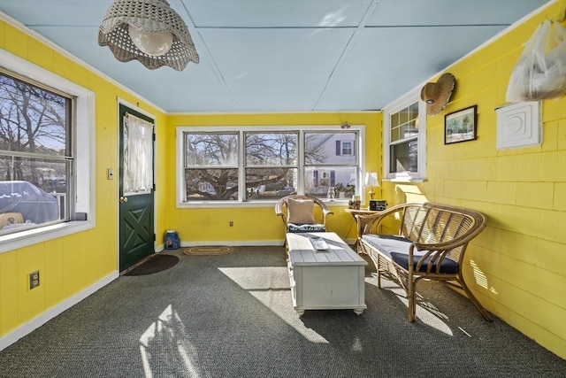 sunroom featuring a wealth of natural light