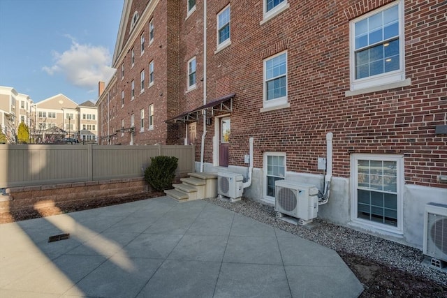 view of patio featuring ac unit