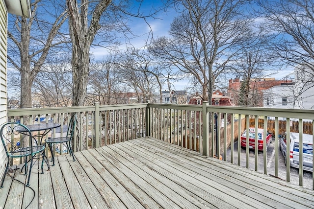 view of wooden terrace