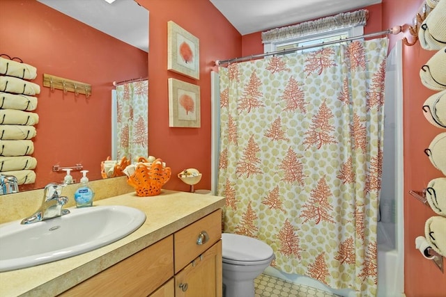 5 Lazy Day Dr Unit 5, Westford, MA 01886 - bathroom featuring toilet, shower / bath combo with shower curtain, and vanity