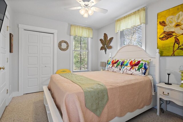 5 Lazy Day Dr Unit 5, Westford, MA 01886 - carpeted bedroom featuring baseboards, ceiling fan, and a closet