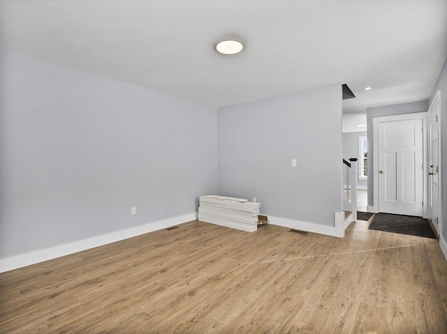 interior space featuring light hardwood / wood-style flooring