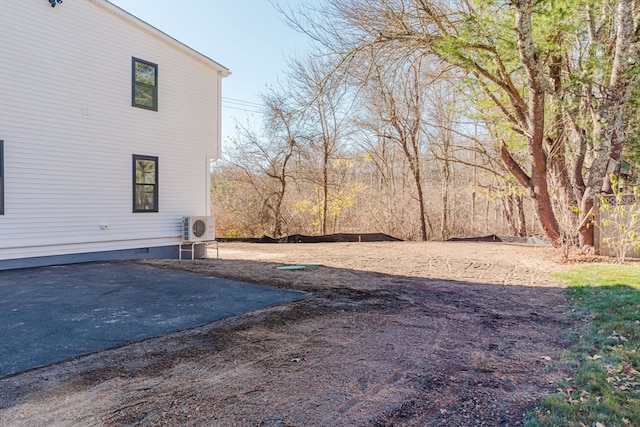 view of yard featuring ac unit