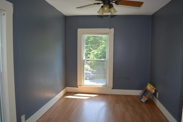 19 Noble Ave, Westfield, MA 01085 - spare room featuring wood finished floors and ceiling fan