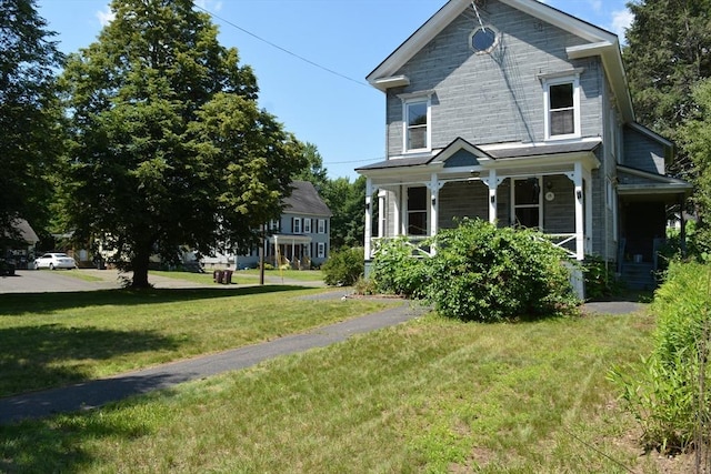 19 Noble Ave, Westfield, MA 01085 - view of front facade featuring a front yard and a porch