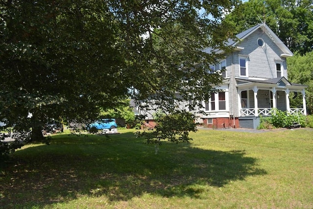 19 Noble Ave, Westfield, MA 01085 - view of green lawn with a porch