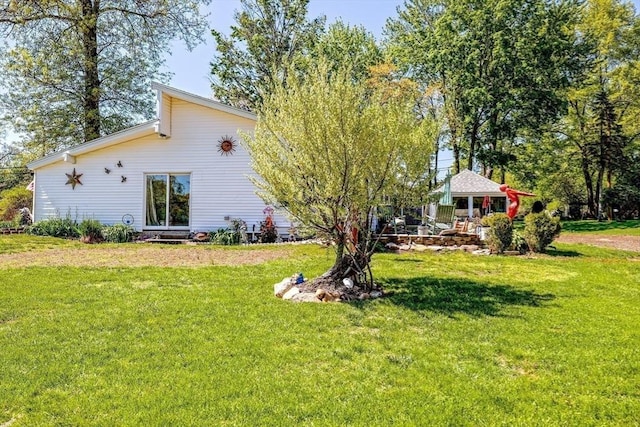 8 High St, Granby, MA 01033 - rear view of property featuring a lawn