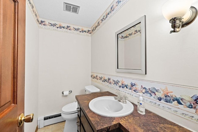 91 Observatory Waye, Marshfield, MA 02050 - bathroom featuring baseboard heating, vanity, toilet, and baseboards
