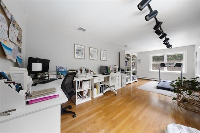 12 Whitcomb Ln, Hingham, MA 02043 - home office featuring wood finished floors and rail lighting
