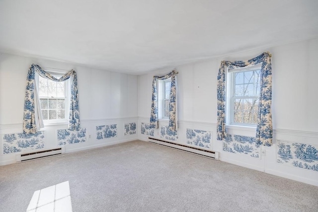 33 Highview Dr Unit 33, Sandwich, MA 02563 - carpeted empty room featuring a baseboard heating unit, baseboard heating, and a wealth of natural light
