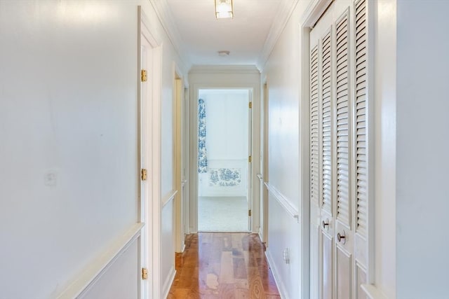 33 Highview Dr Unit 33, Sandwich, MA 02563 - corridor with ornamental molding and light wood-style flooring