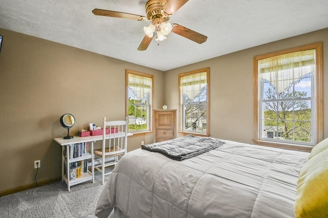 18 Jackson Ave, Rutland, MA 01543 - bedroom with carpet, baseboards, and ceiling fan