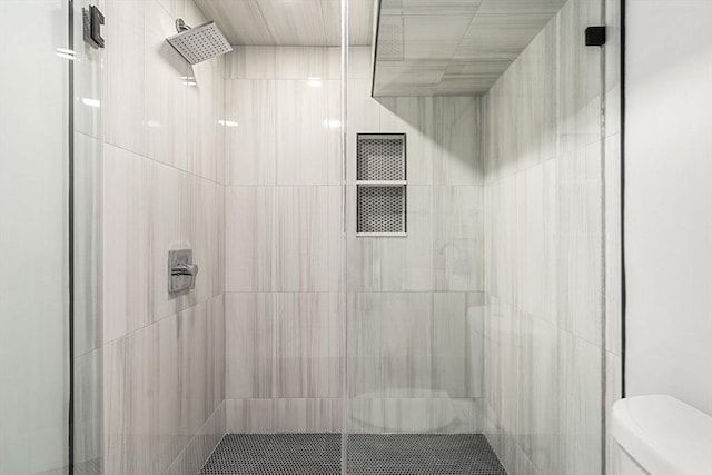 50 Cottage St Unit 1, Chelsea, MA 02150 - bathroom with toilet and a shower stall