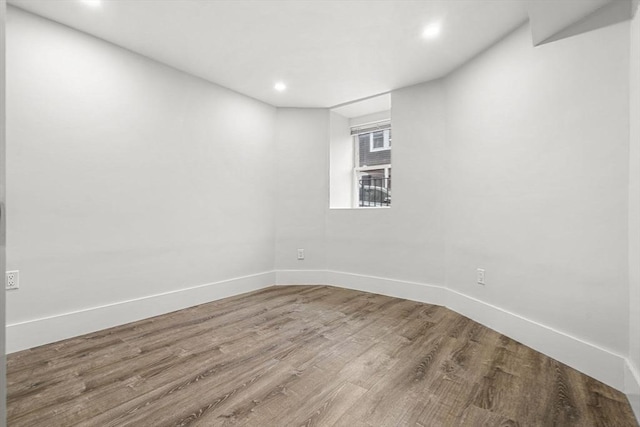 50 Cottage St Unit 1, Chelsea, MA 02150 - unfurnished room with wood finished floors, recessed lighting, and baseboards