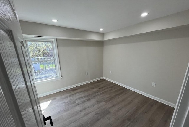 561-A E 6th St, Boston, MA 02127 - empty room featuring dark wood-type flooring and recessed lighting