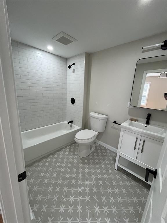 561-A E 6th St, Boston, MA 02127 - full bathroom featuring vanity, tile patterned floors, and bathtub / shower combination