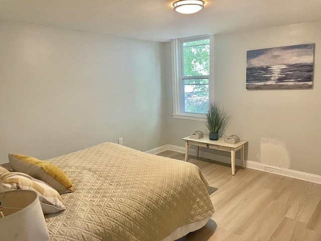43 Aubin St Unit 1, Amesbury, MA 01913 - bedroom featuring baseboards and light wood-style floors