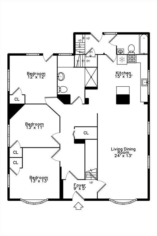 15 Hamilton St, Boston, MA 02136 - view of floor plan / room layout
