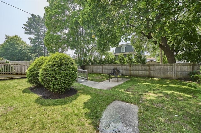 15 Hamilton St, Boston, MA 02136 - fenced backyard featuring a patio area