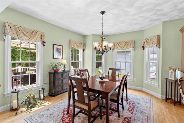 89 Cortland Dr Unit 89, North Andover, MA 01845 - dining room with a chandelier, light wood-type flooring, and baseboards