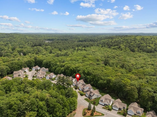 89 Cortland Dr Unit 89, North Andover, MA 01845 - aerial perspective of suburban area featuring a heavily wooded area