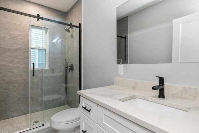 755 Boylston St Unit 1, Brookline, MA 02467 - full bath with a stall shower, toilet, and vanity