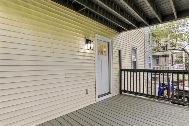 755 Boylston St Unit 1, Brookline, MA 02467 - view of wooden deck