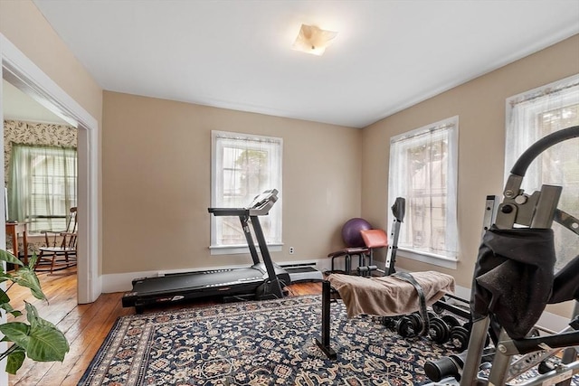 98 Mechanic St, Orange, MA 01364 - exercise room featuring hardwood / wood-style flooring