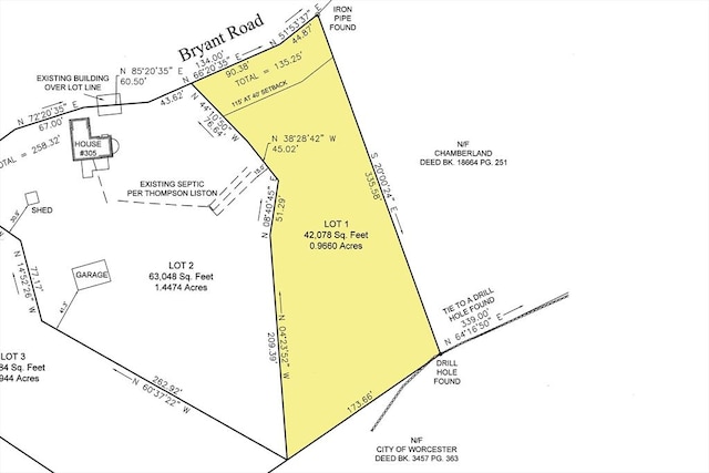 321 Bryant Rd, Holden MA, 01522 land for sale
