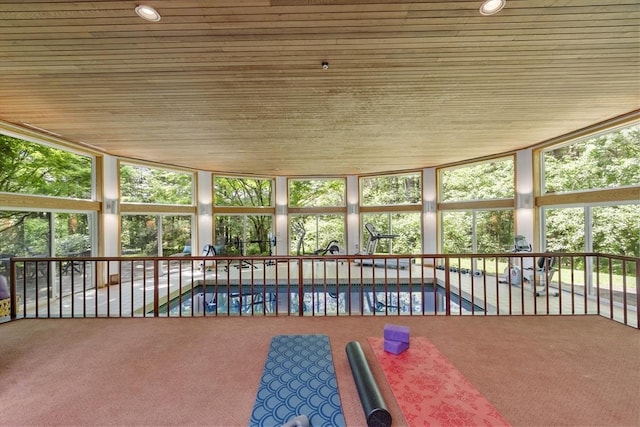 389 River Rd, Carlisle, MA 01741 - view of unfurnished sunroom