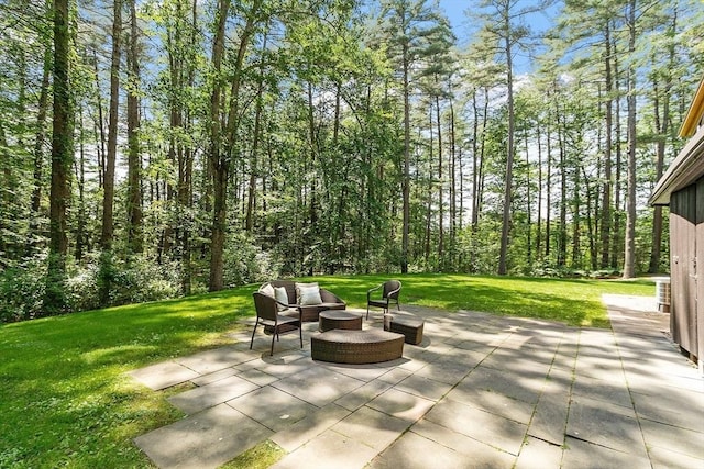 389 River Rd, Carlisle, MA 01741 - view of patio / terrace featuring an outdoor hangout area