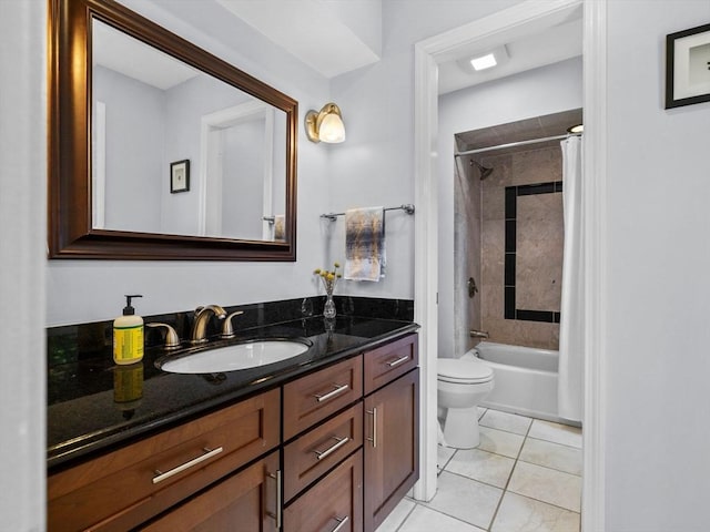 14 Belmont St Unit C, Somerville, MA 02143 - bathroom featuring vanity, tile patterned floors, and shower / tub combo with curtain