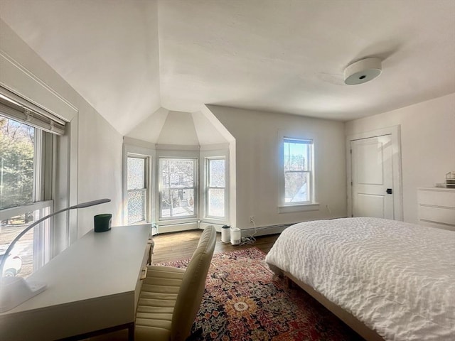 bedroom featuring hardwood / wood-style flooring