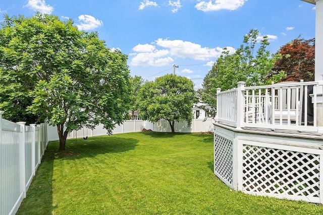 75 Hillcroft Ave, Worcester, MA 01606 - view of yard with a deck