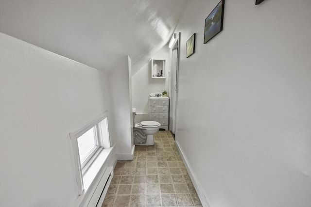160 Regan St, Gardner, MA 01440 - bathroom with lofted ceiling and vanity